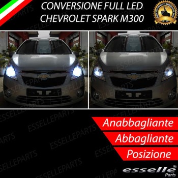 Conversione Fari Full LED 8000 Lumen 6000K Bianco Chevrolet Spark