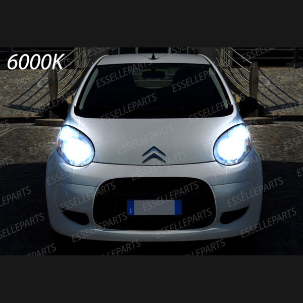 Conversione Fari Full LED 8000 Lumen 6000K Bianco Ghiaccio Citroen C1