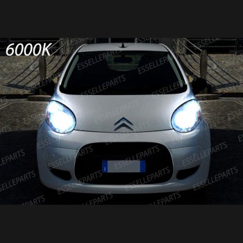 Conversione Fari Full LED 8000 Lumen 6000K Bianco Ghiaccio Citroen C1