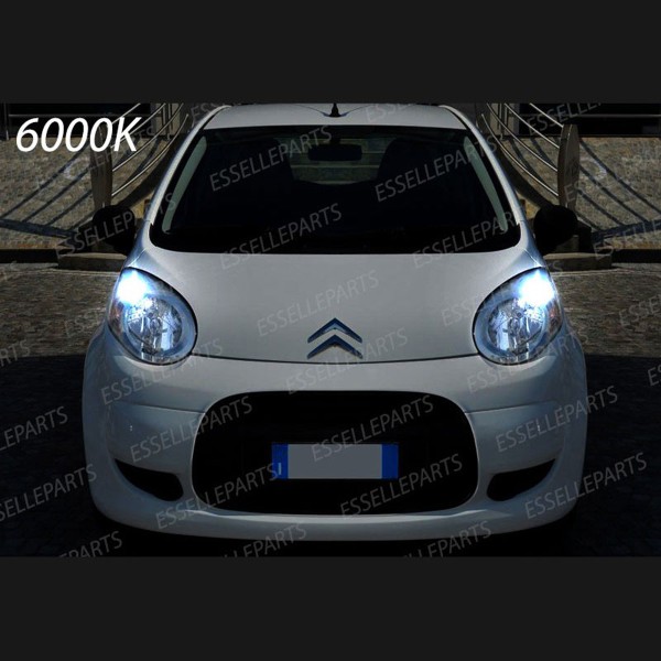 Conversione Fari Full LED 8000 Lumen 6000K Bianco Ghiaccio Citroen C1