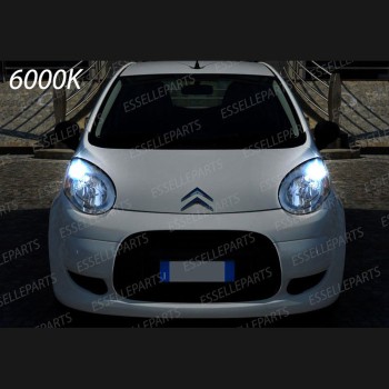 Conversione Fari Full LED 8000 Lumen 6000K Bianco Ghiaccio Citroen C1