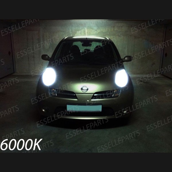 Conversione Fari Full LED 8000 Lumen 6000K Bianco Nissan Micra MK3