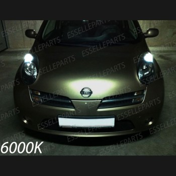 Conversione Fari Full LED 8000 Lumen 6000K Bianco Nissan Micra MK3