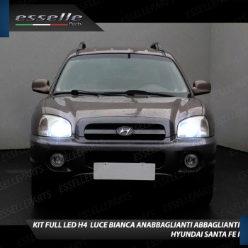 Conversione Fari Full LED 8000 Lumen 6000K Bianco Hyundai Santa Fe