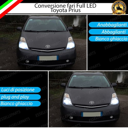 Conversione Fari Full LED 8000 Lumen 6000K Bianco Toyota Prius MK2