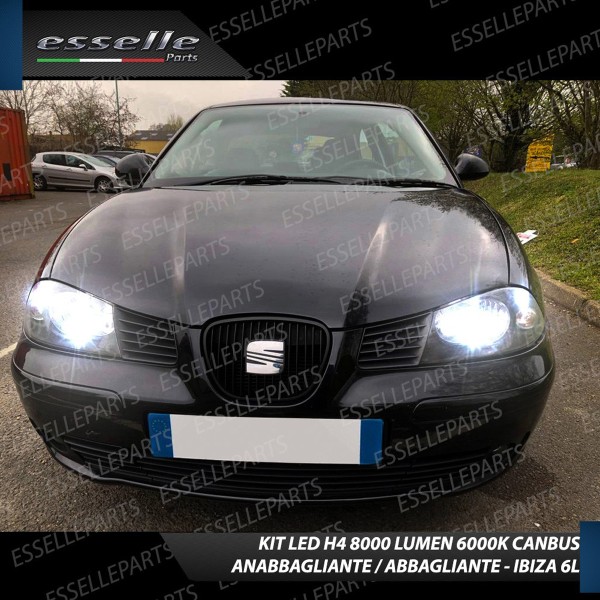 Conversione Fari Full LED 8000 Lumen 6000K Bianco Seat Ibiza 6L