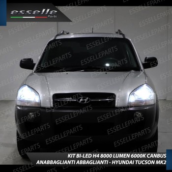 Conversione Fari Full LED 8000 Lumen 6000K Bianco Hyundai Tucson