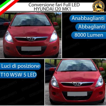 Conversione Fari Full LED 8000 Lumen 6000K Bianco Ghiaccio Hyundai I20 Conversione Fari Full LED 8000 Lumen 6000K Bianco Ghiaccio Hyundai I20