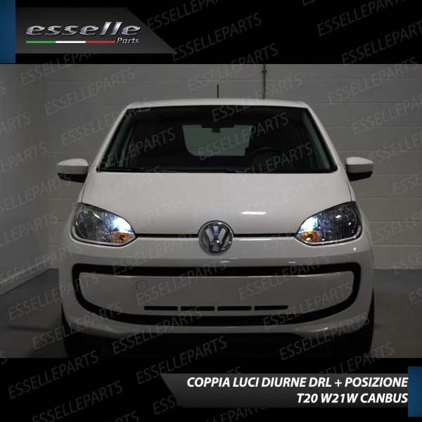 Conversione Fari Full LED 6000K bianco Skoda Citigo con Fari a parabola singola