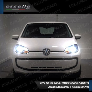 Conversione Fari Full LED 6000K bianco Skoda Citigo con Fari a parabola singola