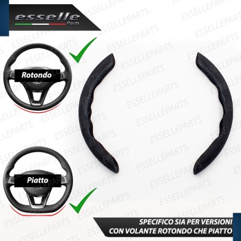 Cover per Volante Effetto Scamosciato Nero Antiscivolo per Auto Cover per Volante Effetto Scamosciato Nero Antiscivolo per Auto