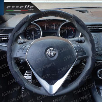 Cover per Volante Effetto Scamosciato Nero Antiscivolo per Auto Cover per Volante Effetto Scamosciato Nero Antiscivolo per Auto