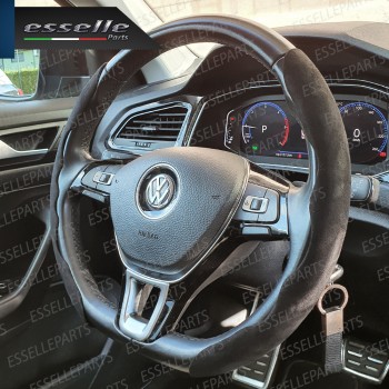 Cover per Volante Effetto Scamosciato Nero Antiscivolo per Auto Cover per Volante Effetto Scamosciato Nero Antiscivolo per Auto