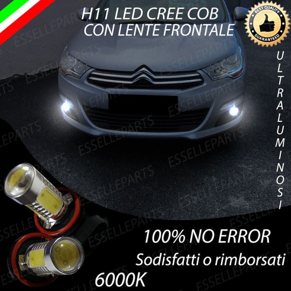 Luci Fendinebbia H11 LED 900 Lumen 6000K bianco CITROEN C4 MK2