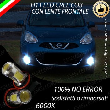 Luci Fendinebbia H11 LED 900 Lumen 6000K bianco NISSAN MICRA MK4