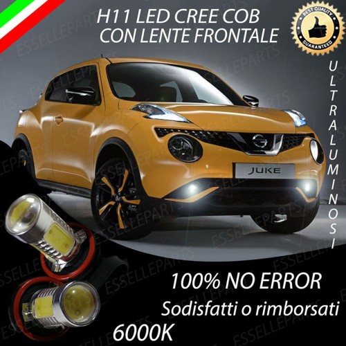 Luci Fendinebbia H11 LED 900 Lumen 6000K bianco NISSAN JUKE RESTYLING