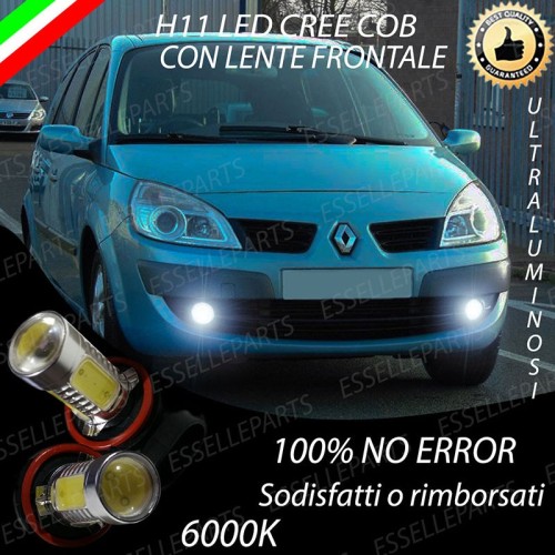 Luci Fendinebbia H11 LED 900 LUMEN RENAULT SCENIC II