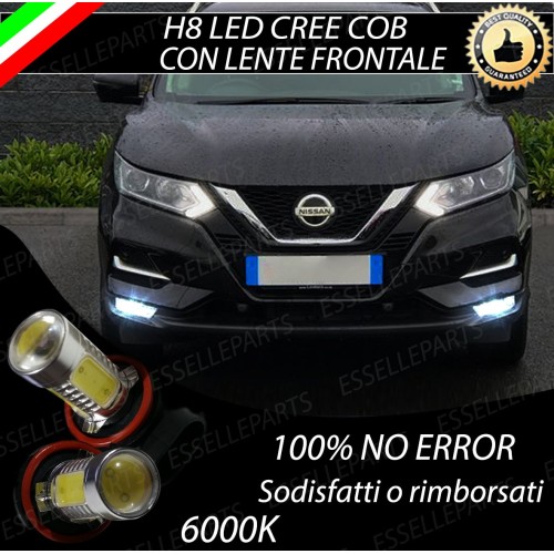 Luci Fendinebbia H8 LED COB 900 LUMEN NISSAN QASHQAI II RESTYLING