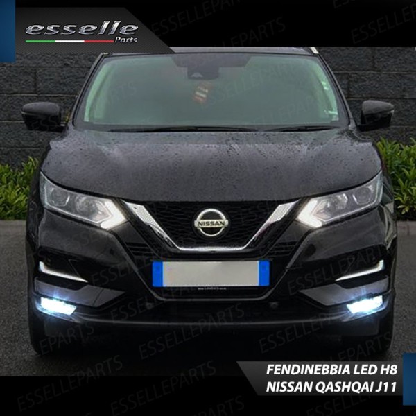 Luci Fendinebbia H8 LED COB 900 LUMEN NISSAN QASHQAI II RESTYLING