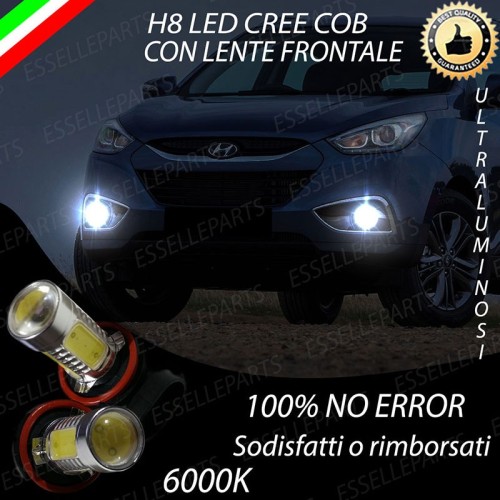 Luci Fendinebbia H8 LED 900 Lumen 6000K bianco HYUNDAI IX35 dal 2014