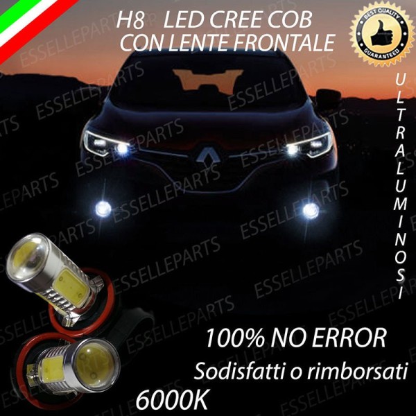 Luci Fendinebbia H8 LED 900 LUMEN RENAULT KADJAR