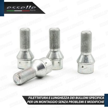 Kit 4 Bulloni In Acciaio Antifurto Cerchi In Lega Per Opel Corsa E Kit 4 Bulloni In Acciaio Antifurto Cerchi In Lega Per Opel Corsa E