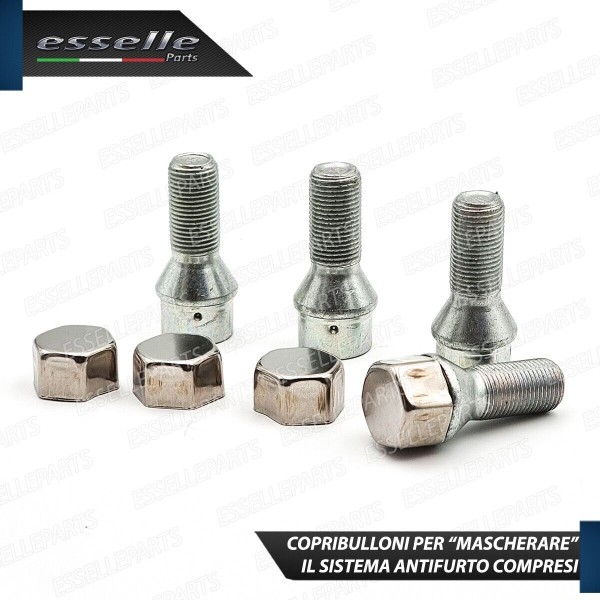 Kit 4 Bulloni In Acciaio Antifurto Cerchi In Lega Per Opel Corsa E