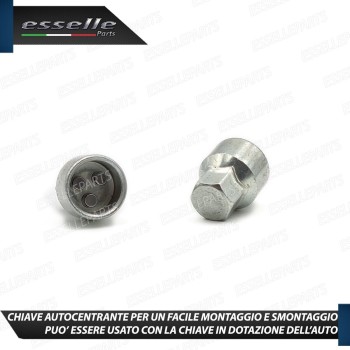 Kit 4 Bulloni In Acciaio Antifurto Cerchi In Lega 500 595 695 Abarth