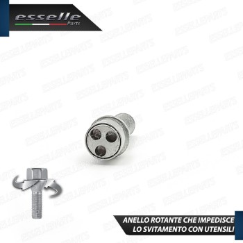 Kit 4 Bulloni In Acciaio Antifurto Cerchi In Lega Stilo