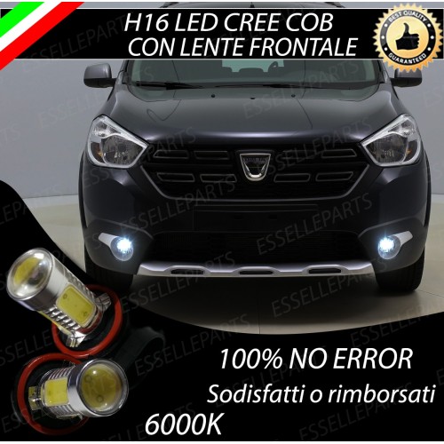 Luci Fendinebbia H16 LED COB 900 LUMEN DACIA LODGY