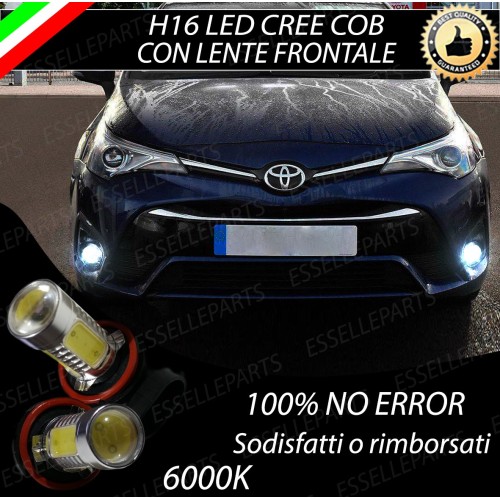 Luci Fendinebbia H16 LED COB 900 Lumen 6000K bianco Toyota Avensis T27