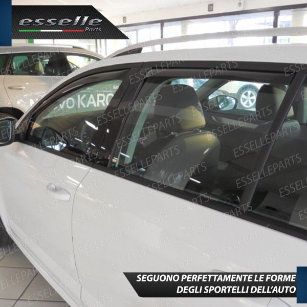 Deflettori Aria ANTERIORI + POSTERIORI Anti Turbo Anti Vento OPEL MOKKA Specifici