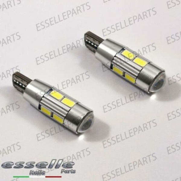 Coppia Lampade T10 W5W LED canbus con lente frontale per luci di posizione per Honda Civic (9G)