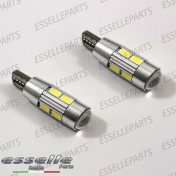 Coppia Lampade T10 W5W LED canbus con lente frontale per luci di posizione per Honda Civic (9G) Coppia Lampade T10 W5W LED canbus con lente frontale per luci di posizione per Honda Civic (9G)