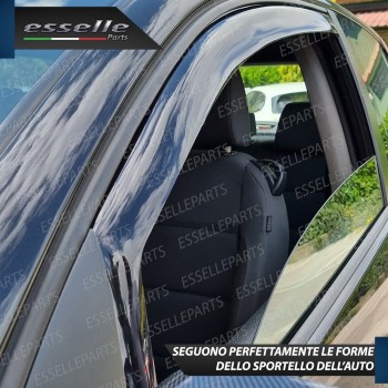 Deflettori Aria Anti Turbo Anti Vento Nero Fumè per Opel Corsa E 3 PORTE Deflettori Aria Anti Turbo Anti Vento Nero Fumè per Opel Corsa E 3 PORTE