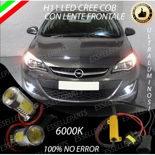 Luci Fendinebbia H11 LED 900 LUMEN 6000K bianco OPEL ASTRA J dal 2012 in poi
