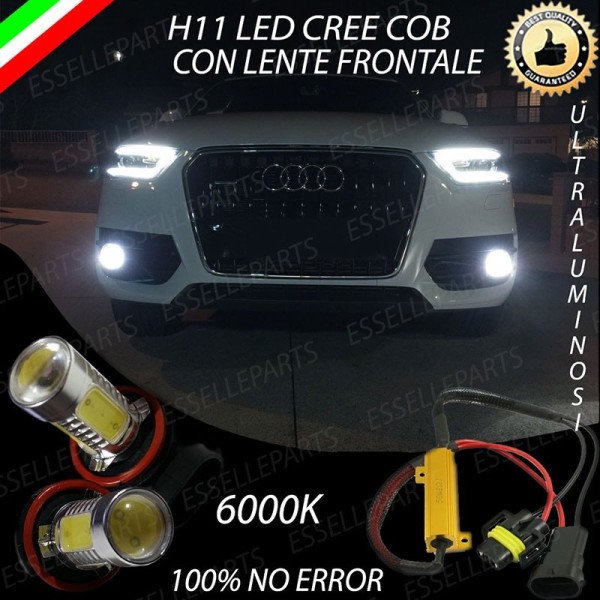 Luci Fendinebbia H11 LED 900 Lumen 6000K bianco AUDI Q3