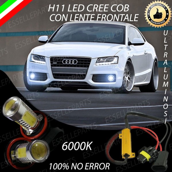 Luci Fendinebbia H11 LED 900 Lumen 6000K bianco AUDI A5