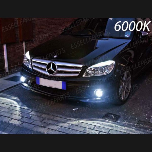 Luci Fendinebbia H11 LED 900 Lumen 6000K bianco MERCEDES CLASSE C W204