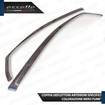 Deflettori Aria Anti Turbo Anti Vento Nero Fume' per Jeep Compass II Specifici