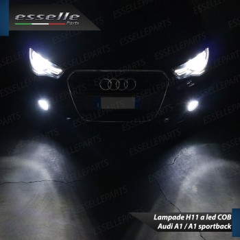 Luci Fendinebbia H11 LED 900 Lumen 6000K bianco AUDI A1 8x Pre-Restyling Luci Fendinebbia H11 LED 900 Lumen 6000K bianco AUDI A1 8x Pre-Restyling