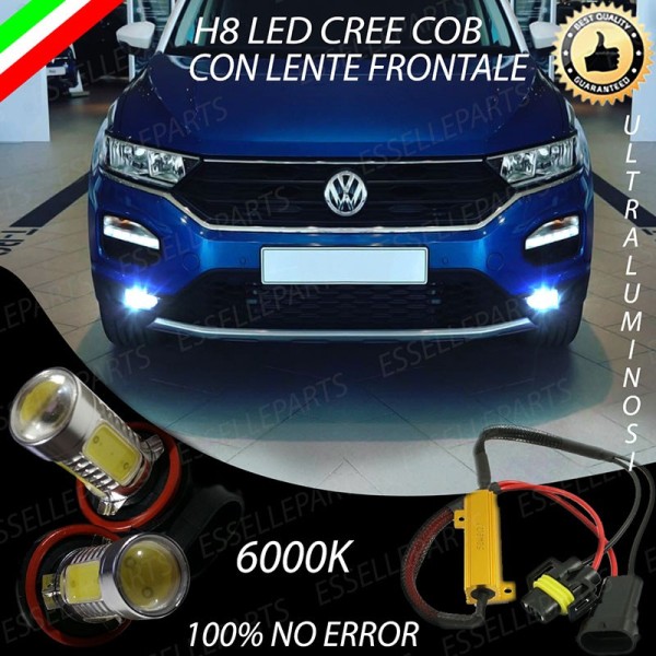 Luci Fendinebbia H8 LED 900 Lumen 6000K bianco VW T-ROC