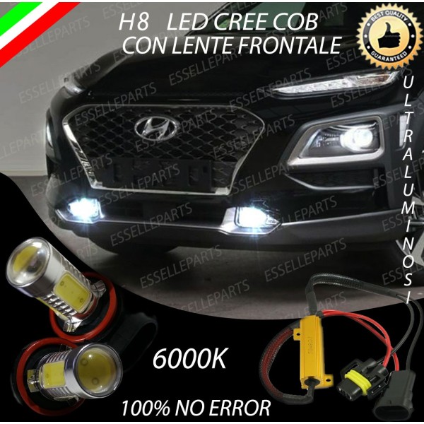 Luci Fendinebbia H8 LED 900 Lumen 6000K bianco HYUNDAI KONA