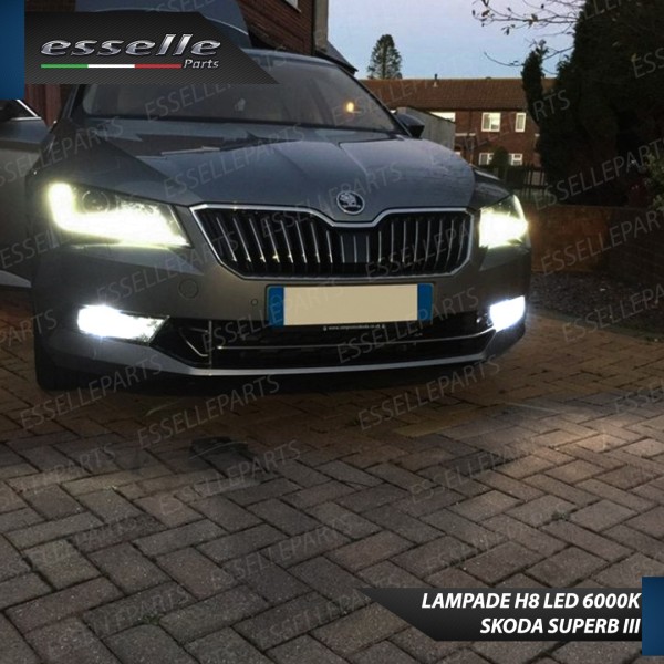 Luci Fendinebbia H8 LED 900 LUMEN SKODA SUPERB III