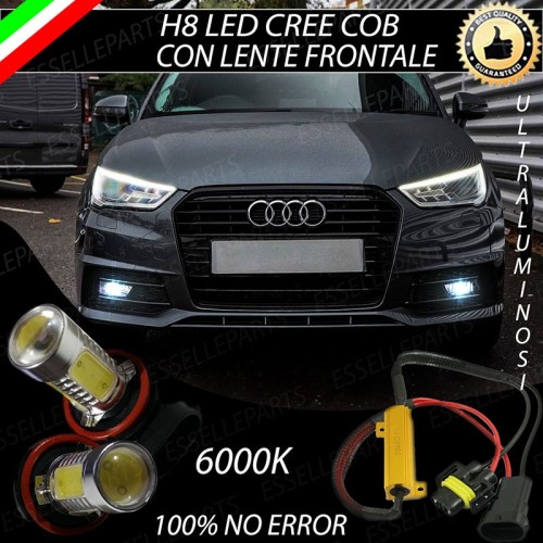 Luci Fendinebbia H8 LED 900 Lumen 6000K bianco AUDI A1 RESTYLING