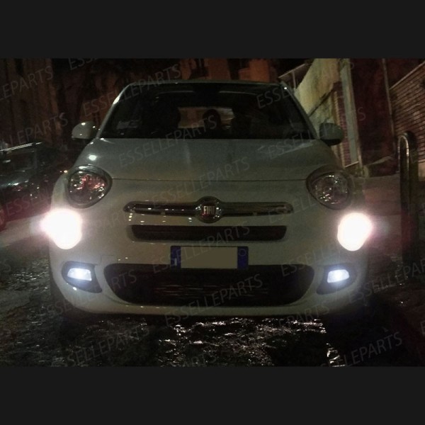 Luci Fendinebbia H8 LED 900 Lumen 6000K bianco FIAT 500X