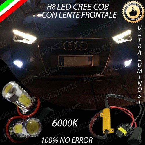 Luci Fendinebbia H8 LED 900 Lumen 6000K bianco AUDI A3 8V