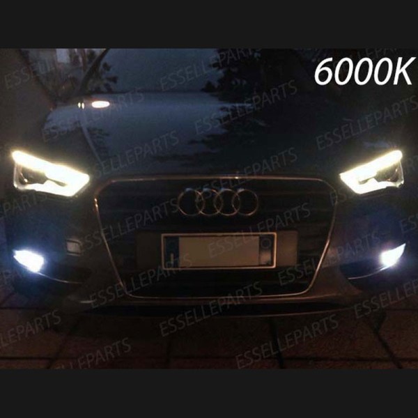 Luci Fendinebbia H8 LED 900 Lumen 6000K bianco AUDI A3 8V