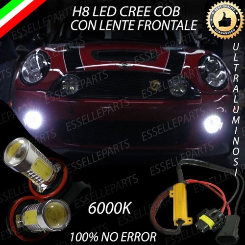 Luci Fendinebbia H8 LED 900 Lumen 6000K bianco MINI R50 dal 07/2004 in poi