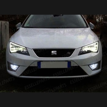 Luci Fendinebbia H8 LED 900 Lumen 6000K bianco SEAT LEON 5F